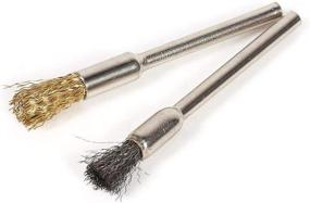 img 2 attached to Superior Brass Coated 🔷 Bristles for Efficient Polishing and Cleaning