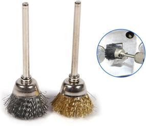 img 1 attached to Superior Brass Coated 🔷 Bristles for Efficient Polishing and Cleaning