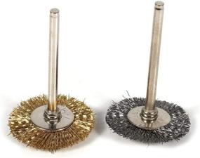 img 3 attached to Superior Brass Coated 🔷 Bristles for Efficient Polishing and Cleaning