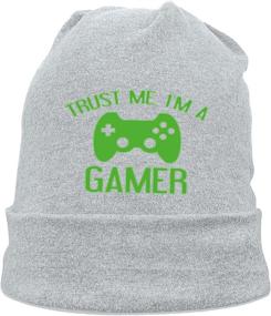 img 4 attached to FOECBIR Aiw Wfdnn Beanie Hat, Male Trendy Gamer Knit Cap - Trust Me, I'm a Gamer