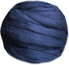 img 4 attached to 🧶 MLMGUO Giant Merino Wool Yarn Chunky Arm Knitting - Super Soft & Bulky Wool Roving for Navy Chunky Knitting Blanket - 8 lbs