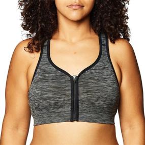 img 3 attached to Seamless Zip Front Bra for Women by Jockey