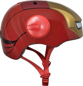 img 1 attached to Step into the Marvel Universe with the BELL Iron Man Hero Helmet for Kids (Ages 5-8), Featuring Striking Red Design!