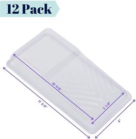 img 3 attached to 🖌️ Bates- Paint Tray Liner, 4 Inch, 12 Pack: Disposable Plastic Paint Trays for Hassle-Free Painting
