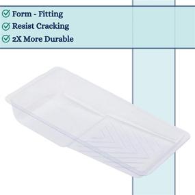 img 2 attached to 🖌️ Bates- Paint Tray Liner, 4 Inch, 12 Pack: Disposable Plastic Paint Trays for Hassle-Free Painting