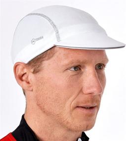 img 4 attached to 🚴 Cycling Cap - Reflective Bike Hat Under Helmet for Men & Women - Sun & Sweat-Blocking Bicycle Helmet Liner