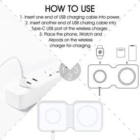 img 3 attached to 🔌 Ultimate 2-in-1 Wireless Magnetic Charger for iPhone 12/11 Series, AirPods Pro, iWatch