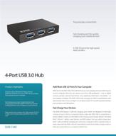 d-link dub-1340 usb hub: 4 multi port usb 3.0 superspeed with fast charging, microusb port & 5v/4a power adapter logo