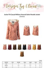 img 1 attached to 🧥 Coats, Jackets & Vests for Women – Instar Mode's Junior Military-Inspired Collection