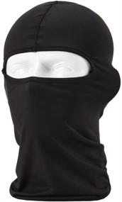 img 4 attached to Полнолицевая маска Nuoxinus Balaclava Черная ветрозащитная лыжная маска