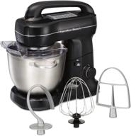 hamilton beach electric stand mixer, 4 quarts: dough hook, flat beater attachments, splash guard, 7 speeds with whisk - black with top handle: a comprehensive review and buying guide логотип