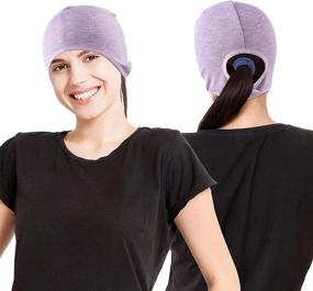 img 2 attached to KPwarm Ponytail Thermal Running Windproof Outdoor Recreation