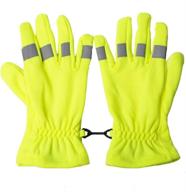 reflective visibility flexibility work，neon gloves，traffic logo