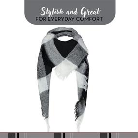 img 3 attached to 🧣 Triangle Scarves for Women: Stylish Women's Accessories