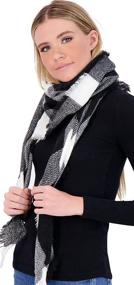 img 4 attached to 🧣 Triangle Scarves for Women: Stylish Women's Accessories