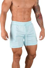 img 2 attached to 💪 YoungLA Turquoise Drawstring Bodybuilding Men's Clothing: The Ultimate Active-wear for Dynamism
