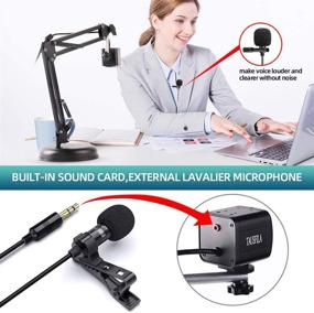 img 3 attached to 📷 TAUSFILA 8MP USB Webcam & Document Camera with Lavalier Microphone for Teachers, High Definition Camera for Distance Learning, Virtual Teaching & Remote Work on Windows, Mac, Chromebook