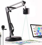📷 tausfila 8mp usb webcam & document camera with lavalier microphone for teachers, high definition camera for distance learning, virtual teaching & remote work on windows, mac, chromebook logo