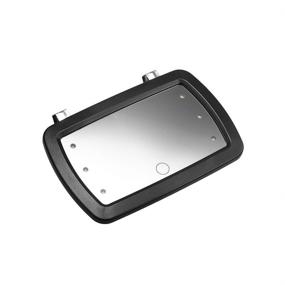 img 2 attached to 💄 Carrfan Car Sun Visor Mirror: Portable Makeup Vanity with LED Lights