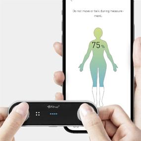 img 4 attached to 📊 FITRUS PLUS: Ultimate Portable Body Analyzer for Comprehensive Health Tracking - BMI, Body Fat, Muscle, Temperature, Heart Rate, Stress Level, Steps Tracker with Bluetooth Connectivity