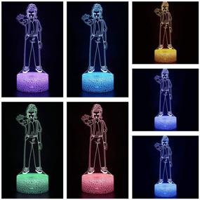 img 3 attached to 🎁 3D Illusion Eleven Figurine Night Light: 16 Colors Changeable Desk Lamp with Remote Control - Perfect Kids Bedroom Decoration and Creative Lighting for Kids Birthday Christmas Gifts