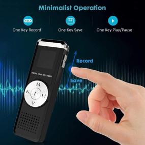 img 3 attached to 🎙️ Compact 16GB MP3 Voice Recorder | Portable Digital Sound Recorder for Lectures and Meetings | USB Mini Dictaphone with Voice Activation and Playback