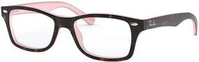 img 3 attached to Ray-Ban Kids' Ry1531 Square Prescription 👓 Eyeglass Frames: Stylish and Practical Frames for Children