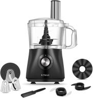 🔌 ktmaii 5 cup electric food processor & vegetable chopper with bowl scraper, multifunctional blades for chopping, kneading, shredding, slicing and mashing, 500 watts, black логотип