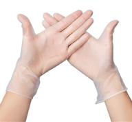 🧤 nestforia clear vinyl gloves: latex-free, powder-free, disposable - box of 100 logo