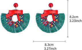 img 2 attached to Lux Accessories Рождественские серьги со стразами