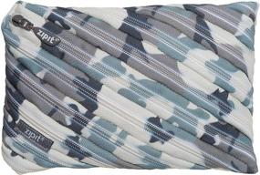 img 3 attached to 📚 Stay Organized in Style with ZIPIT Camo Big Pencil Case - Grey Camouflage