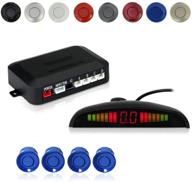 🚗 enhance parking safety with ekylin car auto vehicle reverse backup radar system: distance detection, led display & sound warning (blue color) logo