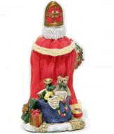 🎅 the international santa claus collection 1995: authentic st. nicholas figurine from austria logo