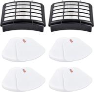 anicell 2 hepa + 4 foam & felt filters for shark navigator lift away nv350 nv351 nv352 nv355 nv356 nv356e nv357 nv358 nv360 nv370 nv391 | compare to part # xff350 & xhf350 replacement vacuum filter логотип