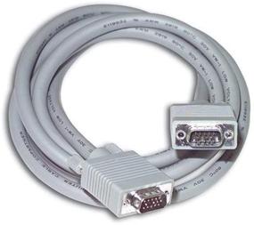 img 2 attached to C2G/Cables to Go 09461 - Премиум-кабель для монитора HD15 M/M SXGA на 25 футов (серый): высокое качество и производительность
