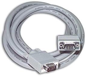 img 3 attached to C2G/Cables to Go 09461 - Премиум-кабель для монитора HD15 M/M SXGA на 25 футов (серый): высокое качество и производительность