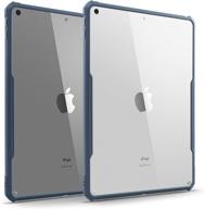 📱 tineeowl ultra slim clear case for ipad 9/8/7 (10.2-inch, 2021/2020/2019 model, 9th/8th/7th generation) - navy blue logo