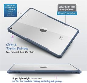 img 2 attached to 📱 TineeOwl Ultra Slim Clear Case for iPad 9/8/7 (10.2-Inch, 2021/2020/2019 Model, 9th/8th/7th Generation) - Navy Blue