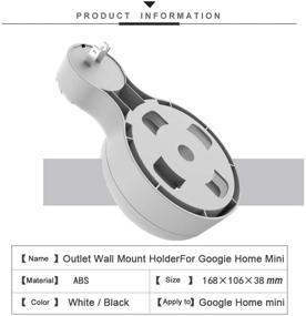 img 1 attached to WGOAL Настенный держатель для розетки для Google Home Mini