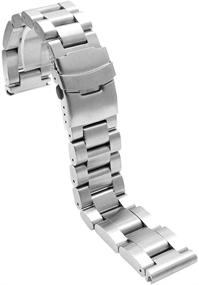 img 3 attached to 💼 Stylish Stainless Brushed Silver Bracelet Deployment: A Sleek & Secure Accessory