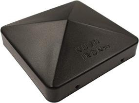 img 1 attached to 🏞️ Enhance Your Outdoor Space with Nuvo Iron US-PCP12BLK US-6x6 Eazy Pyramid Cap, Black - Perfect Fit for 6x6 Nominal Square Posts!