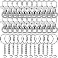 🔗 120-piece selizo swivel snap hook and key rings set with chain for keychain lanyard logo