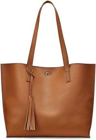img 4 attached to 👜 S ZONE Genuine Leather Shoulder Handbag: Trendy Women's Handbags & Wallets