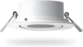 img 2 attached to 💡 QPLUS 4 Inch Airtight Eyeball Gimbal LED Recessed Lighting Kit - Junction Box/Canless Downlight