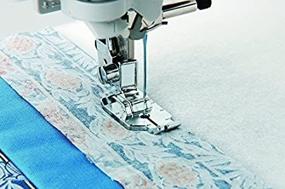 img 1 attached to Enhance Sewing Precision with the HONEYSEW 1/4 🧵 Inch Quilting Piecing Patchwork Quilt Metal Foot for Brother Singer