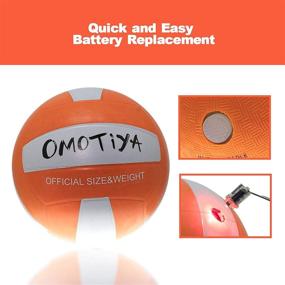 img 1 attached to 🏐 OMOTIYA Light Up Volleyball: The Ultimate Glow in The Dark Volleyball for Boys - Official Size and Weight - Brighter Than Ever - Perfect Volleyball Gift - Orange