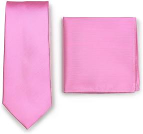 img 4 attached to Bows N Ties Necktie Pocket Square Herringbone Men's Accessories in Ties, Cummerbunds & Pocket Squares