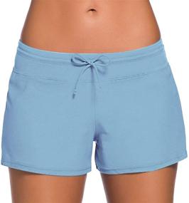 img 4 attached to 👙 Stylish Sythyee Boardshorts Tankini Boyshorts Swimsuit: the Perfect Women's Clothing for Swimsuits & Cover Ups