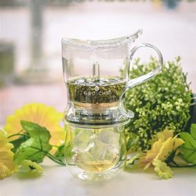 img 3 attached to 🍵 GROSCHE Aberdeen PERFECT TEA MAKER: Experience the Easy and Flawless Tea Brewing with Coaster, Easy Infuser, and BPA-Free 17.7 oz. Teapot