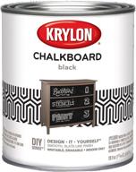 🎨 krylon k05223000 chalkboard paint: black quart - high-quality brush-on special purpose formula logo